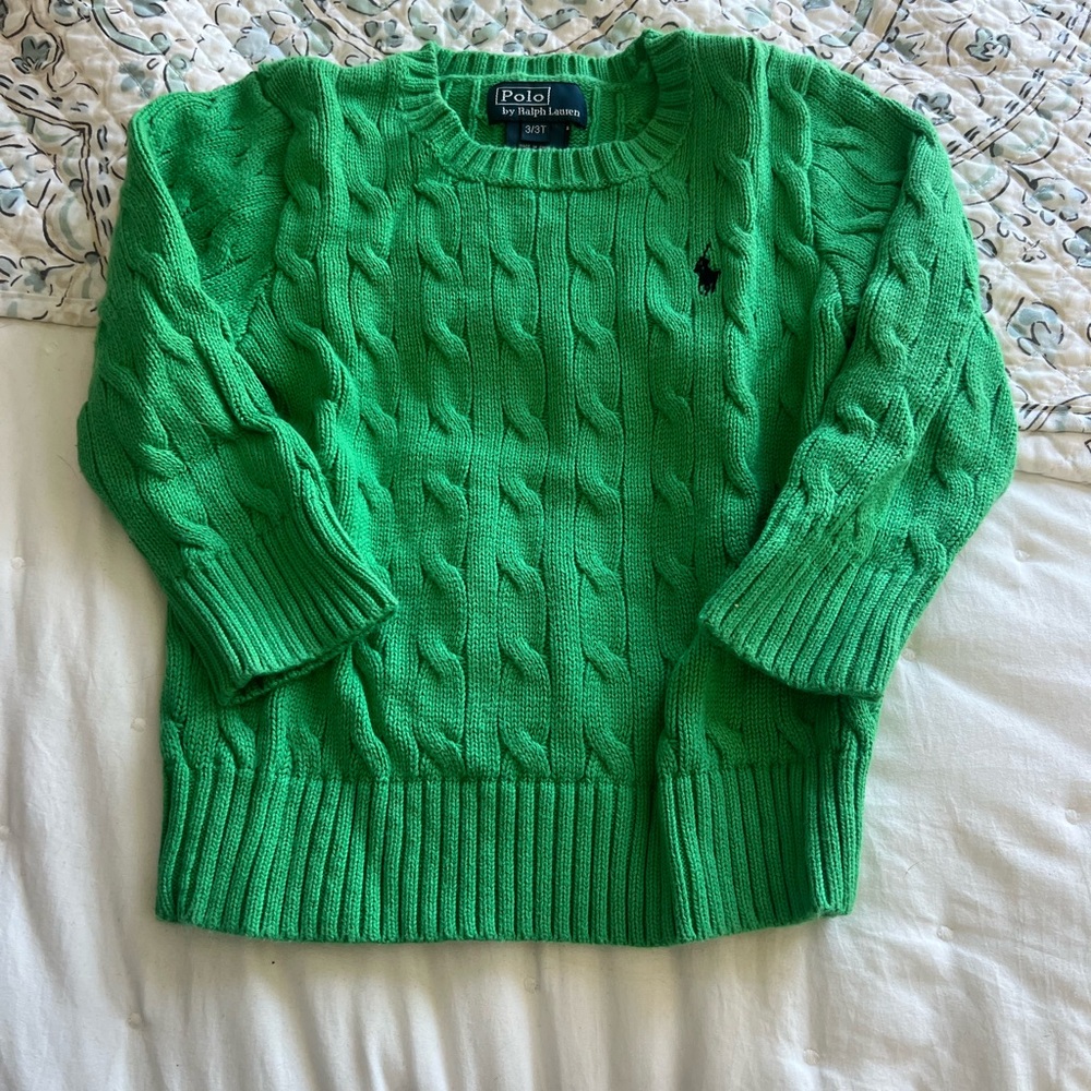 Ralph Lauren Vibrant Green Knit Top